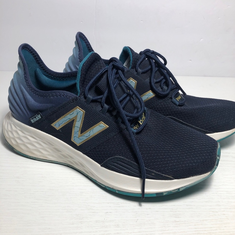 Womens New Balance Fresh Foam Roav V1 Blue Running Shoes WROAVQM1 Size 8.5